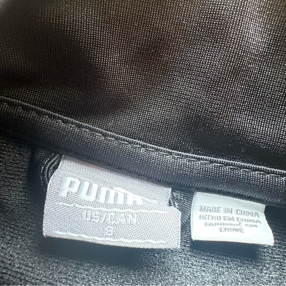 3/27$ Puma kids black & blue zip up size 8 - Picture 5 of 6